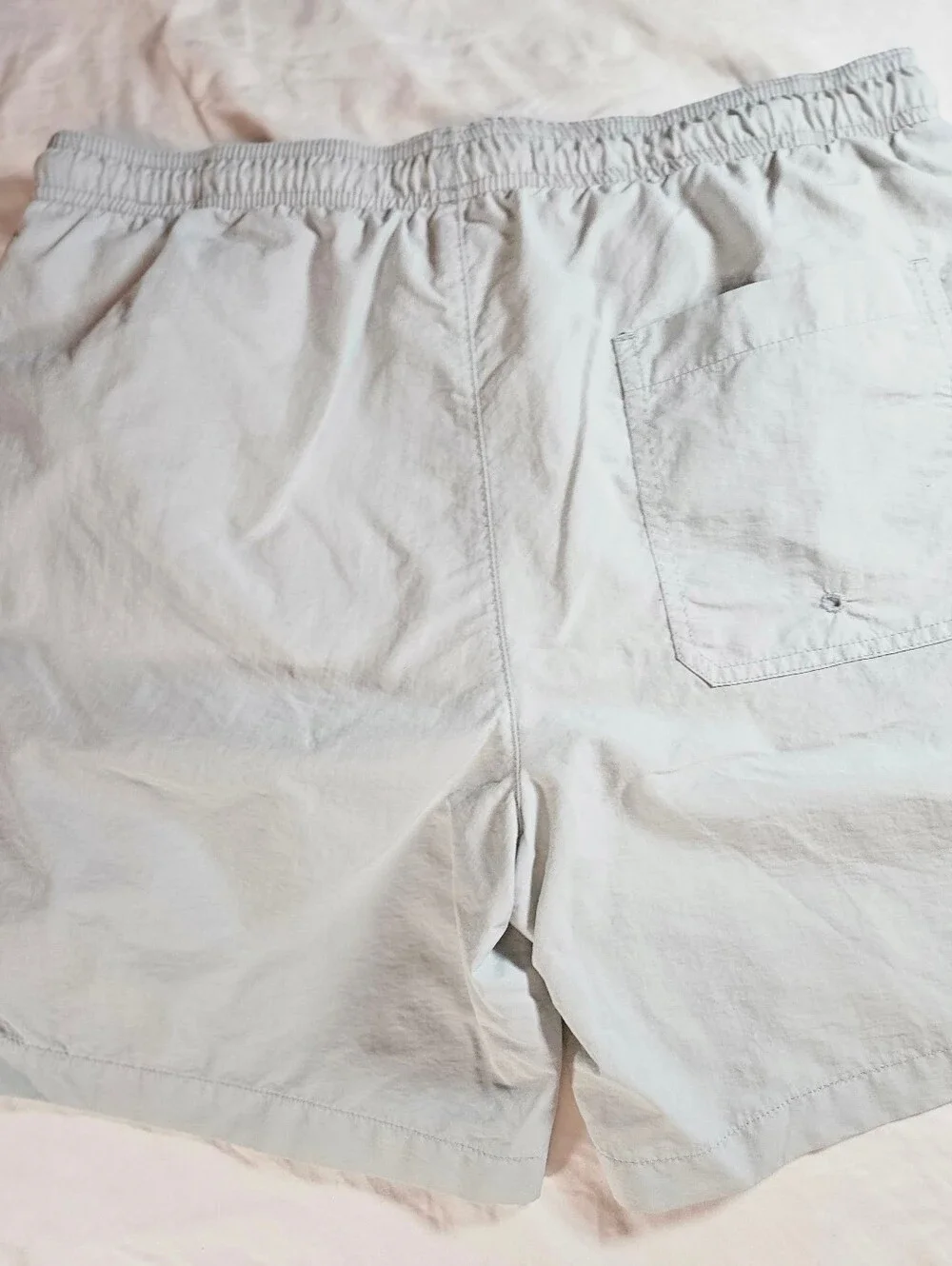 Pacsun Mens Light Blue Elastic Waist Side Pockets Swim Trunks Size Small